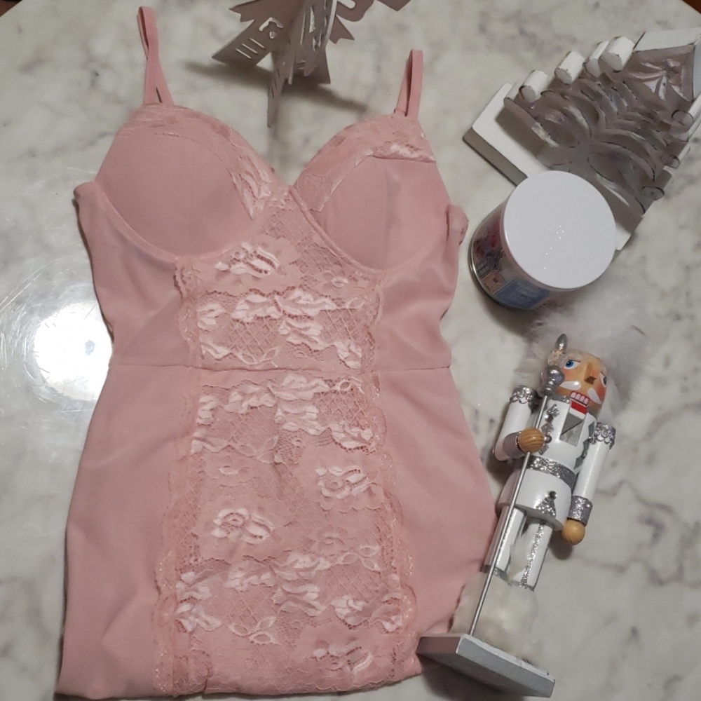 Pink cocktail dress